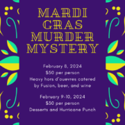 Violet Carnival Illustration Mardi Gras Card (2)